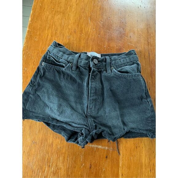 BDG black Jean cutoff shorts 24 - Picture 1 of 4